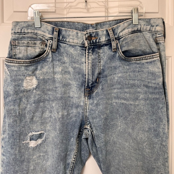 Old Navy Relaxed Slim Taper Jeans 34 Bright Acid Wash - Picture 5 of 12